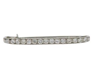Tiffany &amp; Co Art Deco Platinum Diamond Brooch Pin