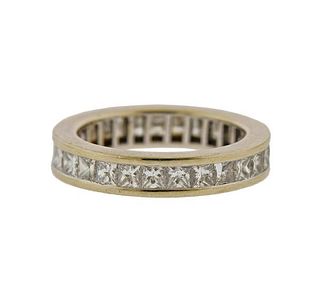 14K Gold Diamond Eternity Band Ring