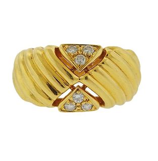 Boucheron Paris 18k Gold Diamond Ring