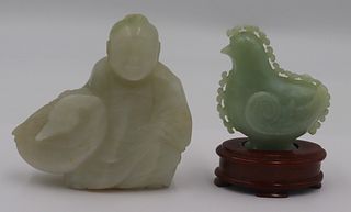 Carved Jade Figures.