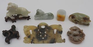 Grouping of Chinese Carvings Including Jade.
