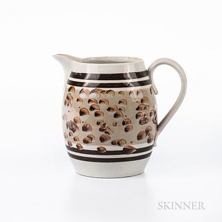 Cat's-eye Slip-decorated Pearlware Pitcher