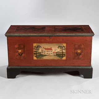 Paint-decorated Dower Chest "Noah Mali,"