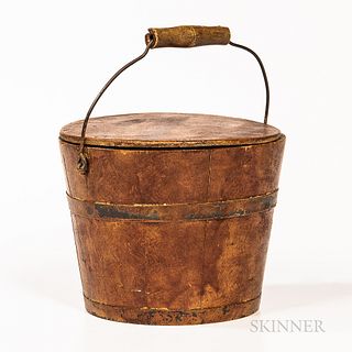 Shaker-style Painted Covered Pail