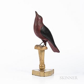 Carved and Painted Bird