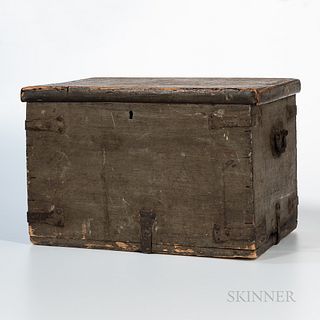 Blue-painted Military Campaign Chest