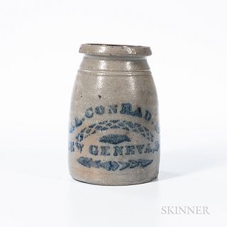Cobalt-decorated Stoneware Jar