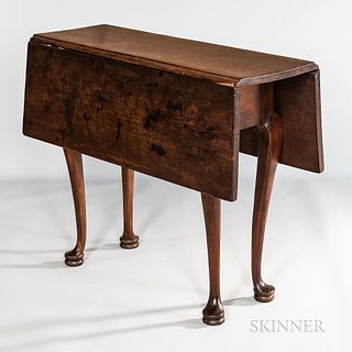 Small Queen Anne Maple Rectangular Drop-leaf Table