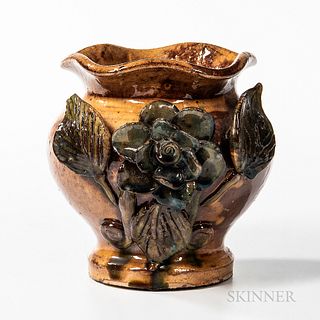 Wagner Pottery Floral Applied Vase