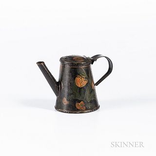Small Painted Tin Pitcher