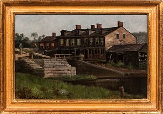 William Henry Yates (New York, 1845-1934)      Canal Lock