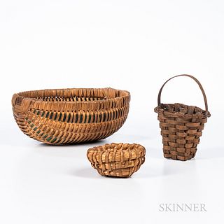 Three Small Baskets