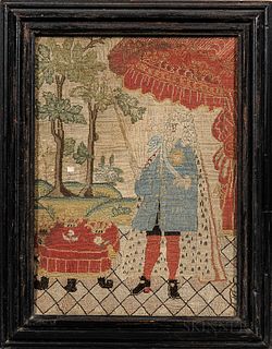 Early English Needlework Picture
