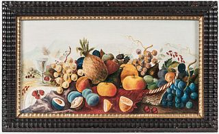 Joseph Hidley (New York, 1830-1872)      Basket of Fruit