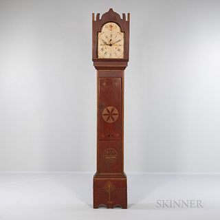 Paint-decorated Wooden Works Tall Clock