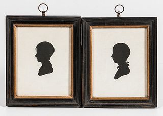 Pair of Peale's Museum Hollow-cut Silhouettes
