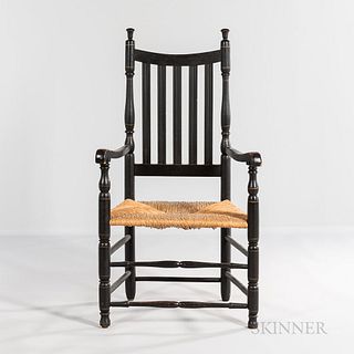 Painted Bannister-back Armchair