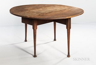 Queen Anne Tiger Maple Drop-leaf Dining Table