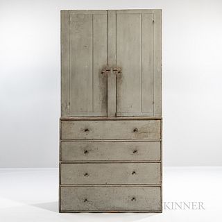 Blue-gray Painted Cupboard