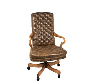 Leather Rolling Office Chair
