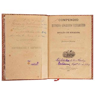 Buelna, Eustaquio. Compendio Histórico, Geográfico y Estadístico del Estado de Sinaloa. México, 1877.