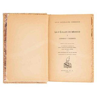 González Obregón, Luis. Las Calles de México. México: Ediciones Botas, 1947. Séptima edición.