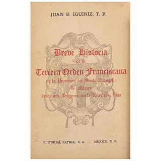 Iguiniz, Juan B.T.F. Breve Historia de la Tercera Orden Franciscana en la Provincia del Santo Evangelio de México. México,1951.