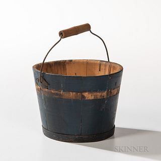 Small Shaker Blue-painted Berry Pail