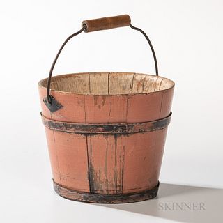 Shaker Salmon-painted Berry Pail