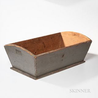 Shaker Gray-painted Dough Box