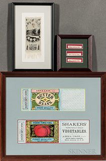 Three Frames with Shaker Labels and Ribbon