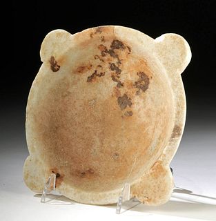Rare Egyptian Old Kingdom Alabaster Offering Dish