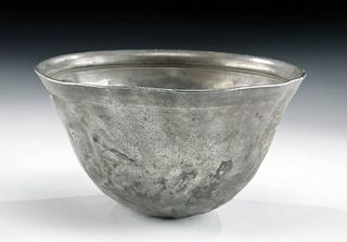 Greek Hellenistic Silver Mastoid Bowl