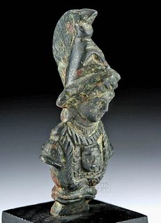Roman Bronze Bust of Mercury