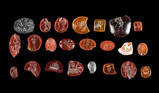 Lot of 23 Fine Roman Stone Intaglios