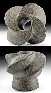Chavin Stone Mace Head w/ Spiraling Fins