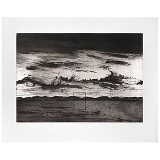 VÍCTOR RÍOS, Contemplación III, 2019, Signed, Etching and aquatint on iron 6 / 20, 17.7 x 21.2" (45 x 54 cm), Certificate