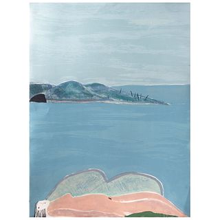 JOY LAVILLE, Untitled, from binder Color, forma y sonido en el arte por México, Signed, lithography w/o printing number, 31.4 x 23.6" (80 x 60 cm)