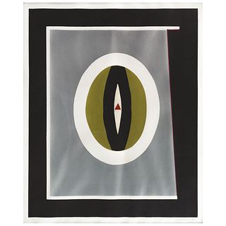 FERNANDO GARCÍA PONCE, Óvalo, Signed and dated 74, Serigraphy 3 / 25, 21.6 x 17.7" (55 x 45 cm)