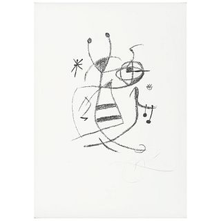 JOAN MIRÓ, N° VIII,from Maravillas con variaciones acrósticas en el jardín de Miró, 1975, Signed in pencil, Lithography H.C., 17.3 x 12.9" (44 x 33cm)