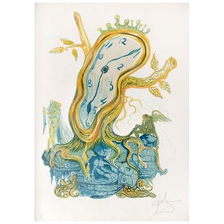 SALVADOR DALÍ, Stillness of Time, from the Time Suite, 1975 - 76, Signed, Lithography E. A., 25.5 x 19.2" (65 x 49 cm)
