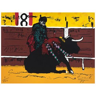 ALBERTO GIRONELLA, Untitled, Signed and dated 86, Serigraphy 8 / 100, 12.9 x 16.9" (33 x 43 cm)