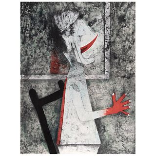 RUFINO TAMAYO, El grito, 1975, Signed, Lithography 68 / 100, 31.5 x 23.4" (80.2 x 59.5 cm)