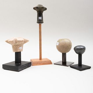 Group of Four Mace Heads