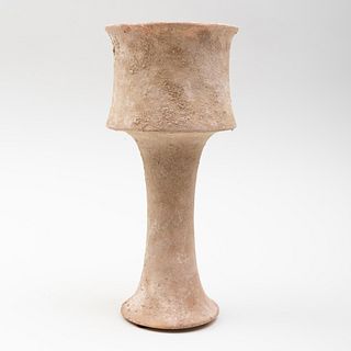Tall Bactrian Alabaster Stemmed Chalice