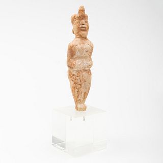Persian Carved Calcite Figure of a Woman 