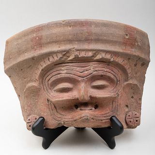 Mayan Terracotta Incensatio Vessel Fragment