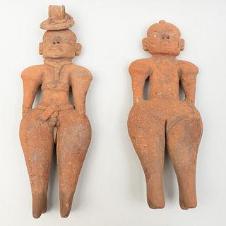 El Salvadorian Terracotta Male and Female Figures