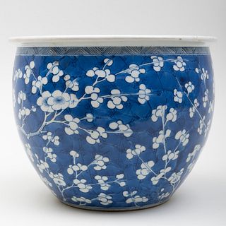 Chinese Blue and White Porcelain JardiniÃ¨re