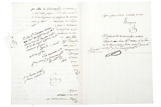 Velázquez. Carta dirigida a la Junta de Seguridad por Causa de Infidencia contra Julián Castillejos. Méx, 1812, rúbrica Venegas. Pzs: 2